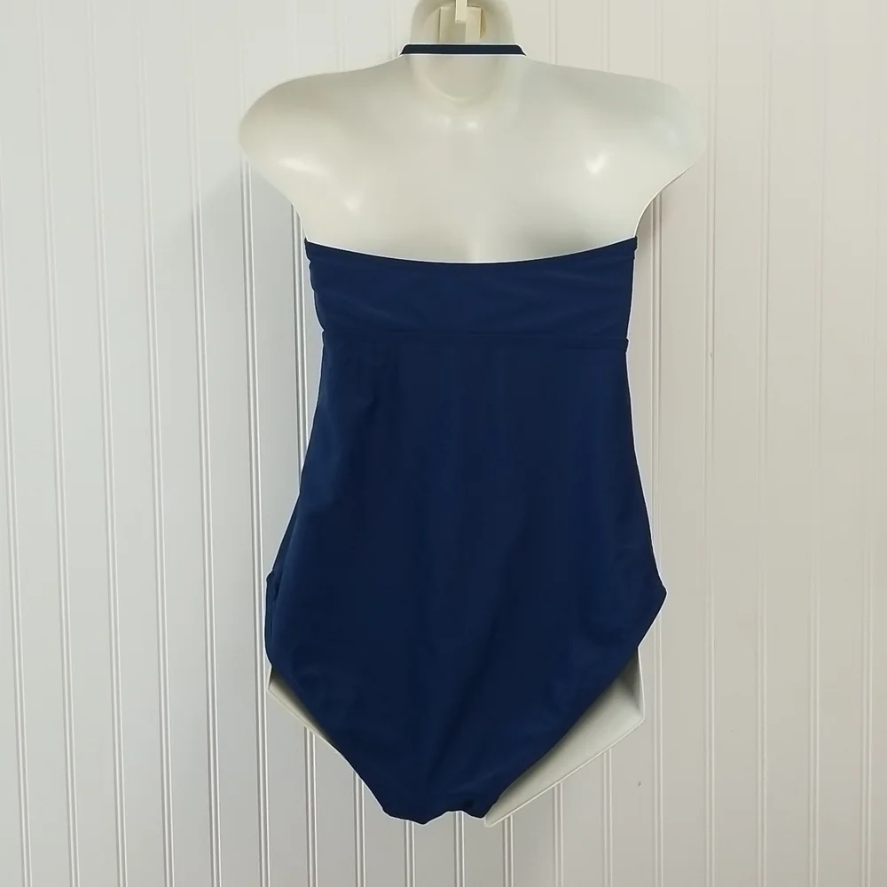 𝅺Catalina Swimwear Bandeau One Piece Blue